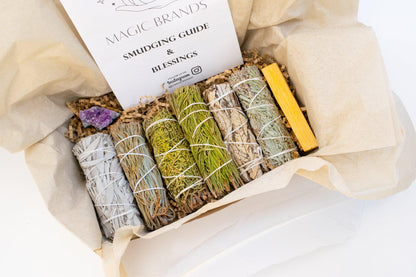 Sage Smudge Kit, Amethyst, Palo Santo, Healing Herbs